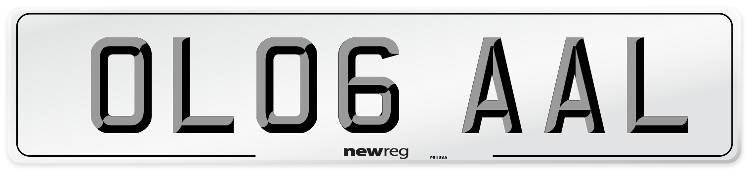 OL06 AAL Number Plate from New Reg